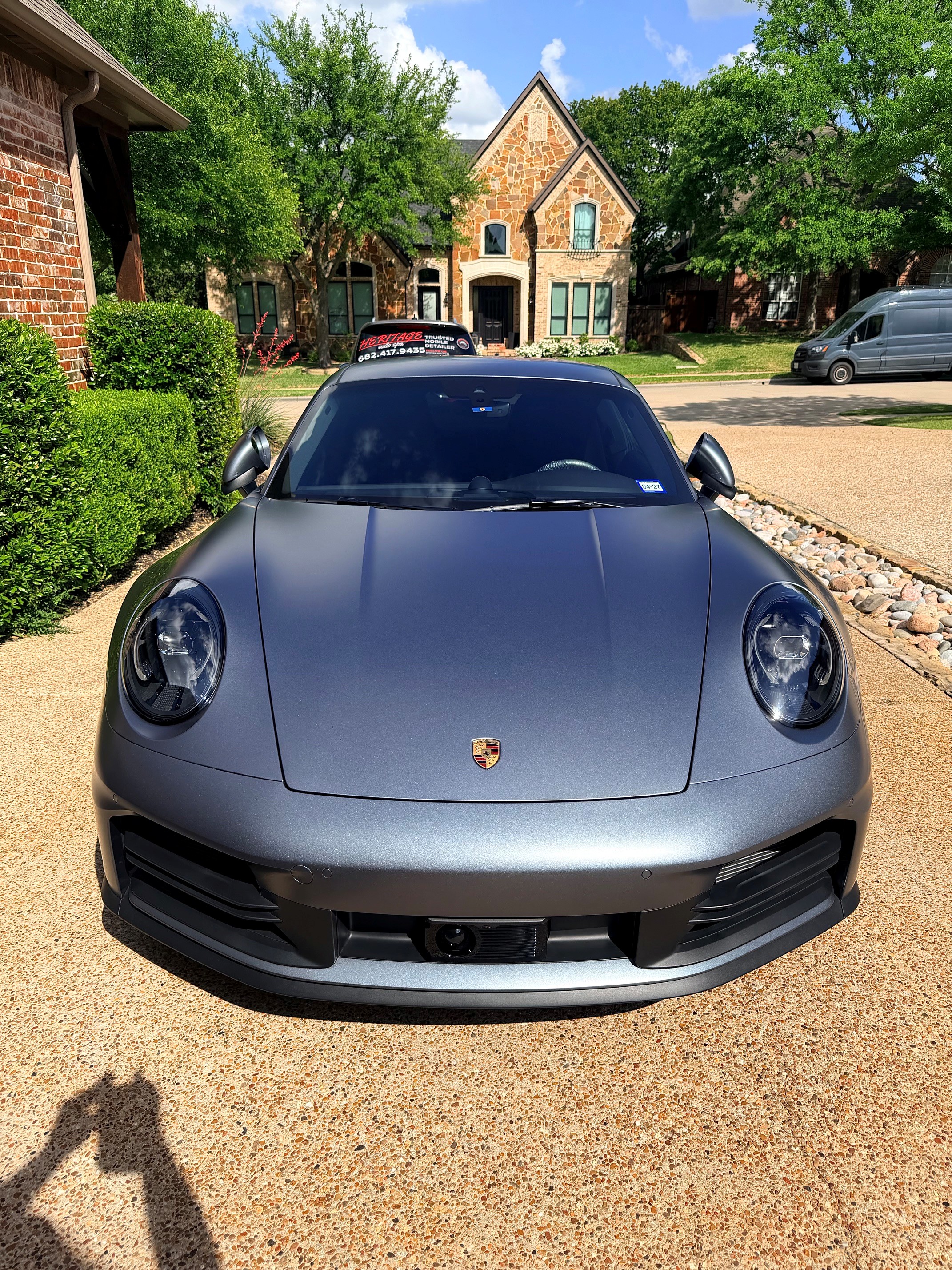 Porsche 911 exterior detail front Heritage Auto Spa Colleyville TX