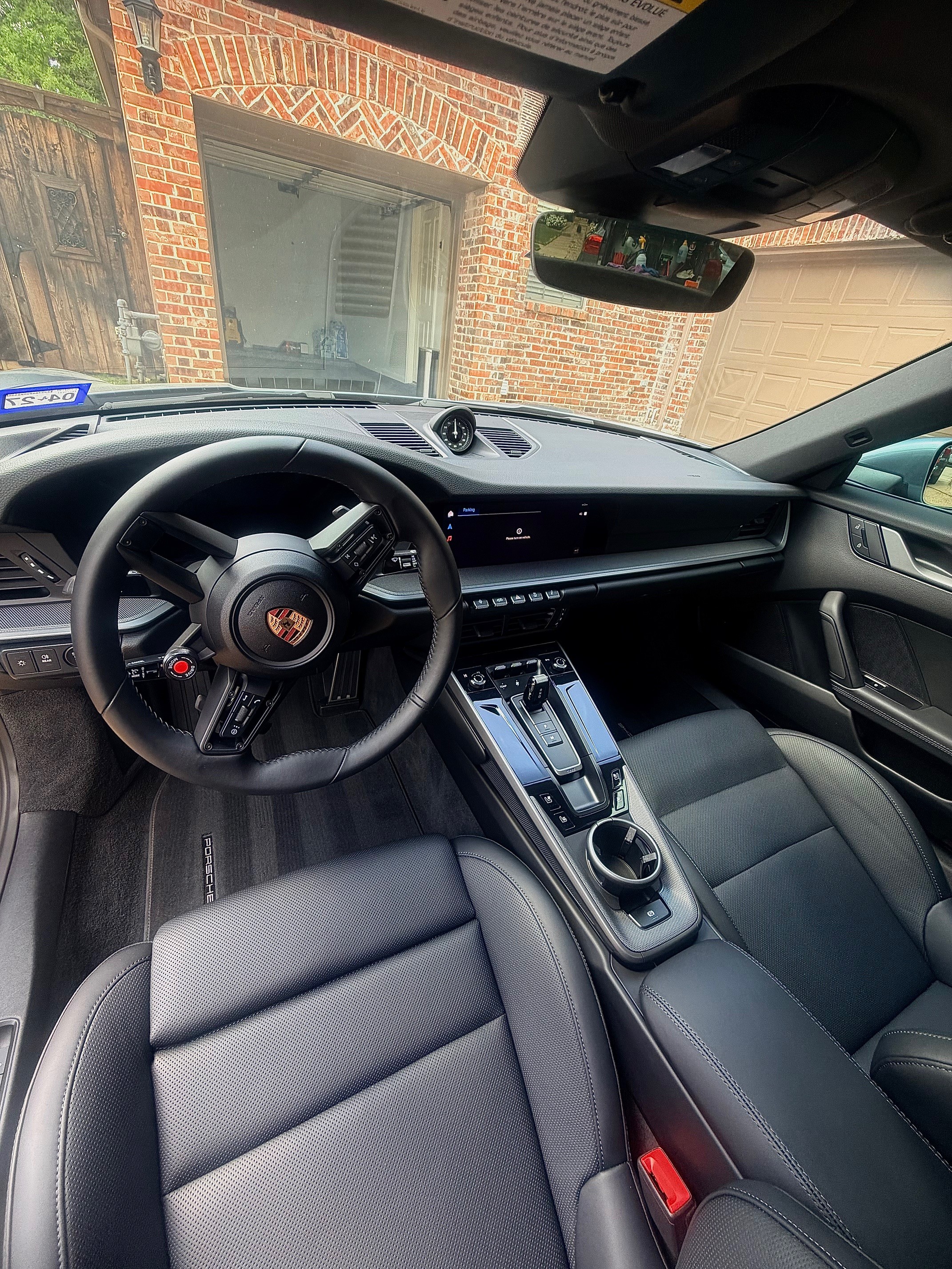 Porsche 911 interior detail Heritage Auto Spa DFW