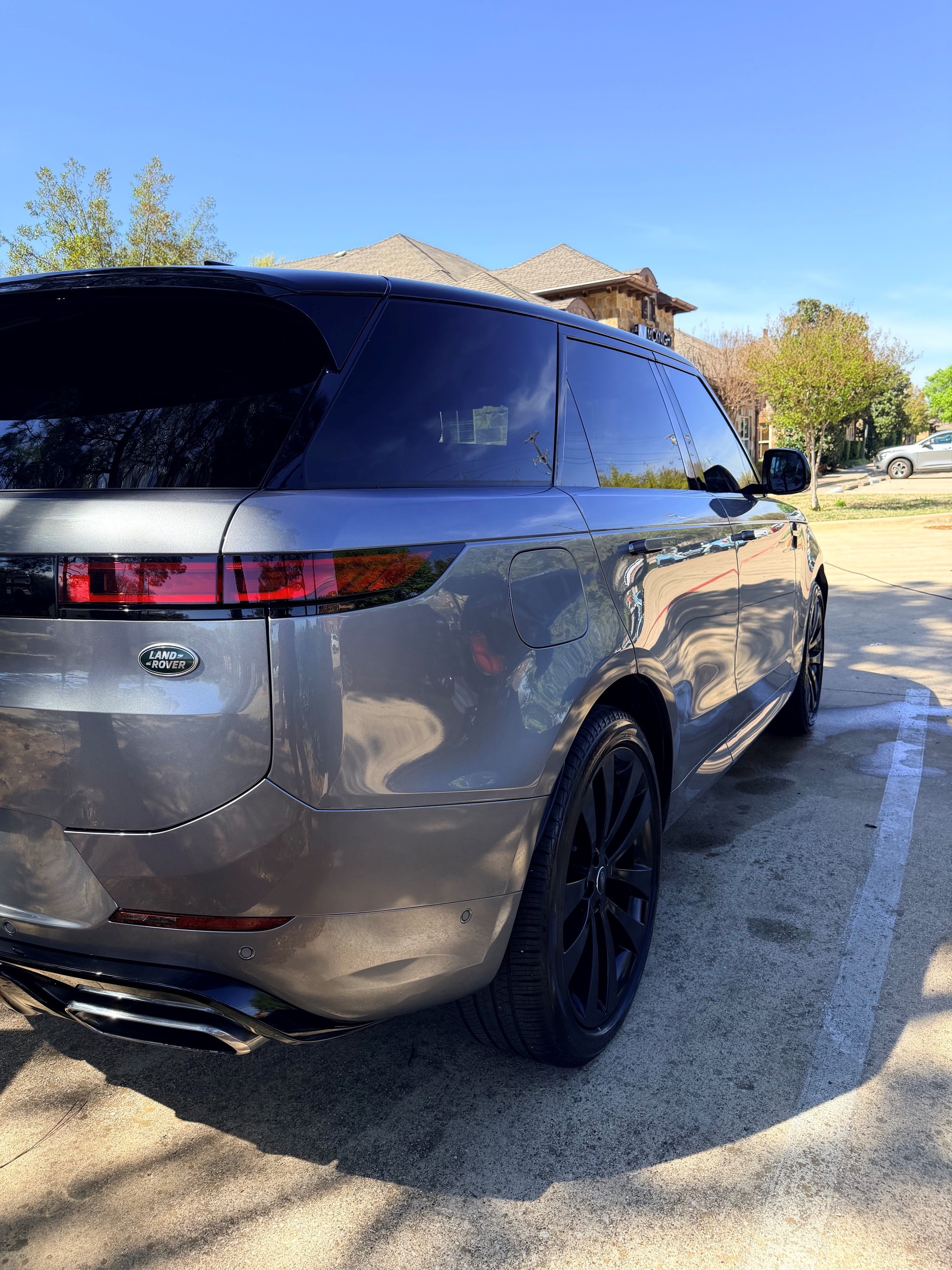 Range Rover Sport exterior detail rear Heritage Auto Spa DFW